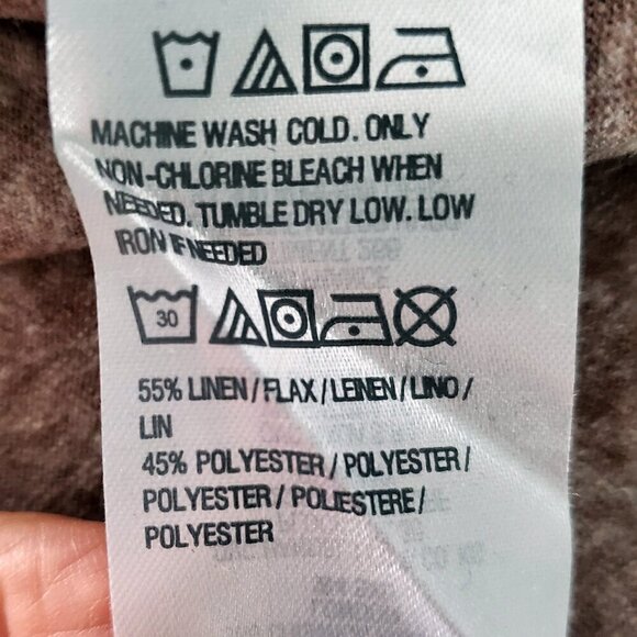 LOGO by Lori Goldstein Sleeveless Asymmetric Tunic Linen Blend Knit Size XS - Picture 9 of 15